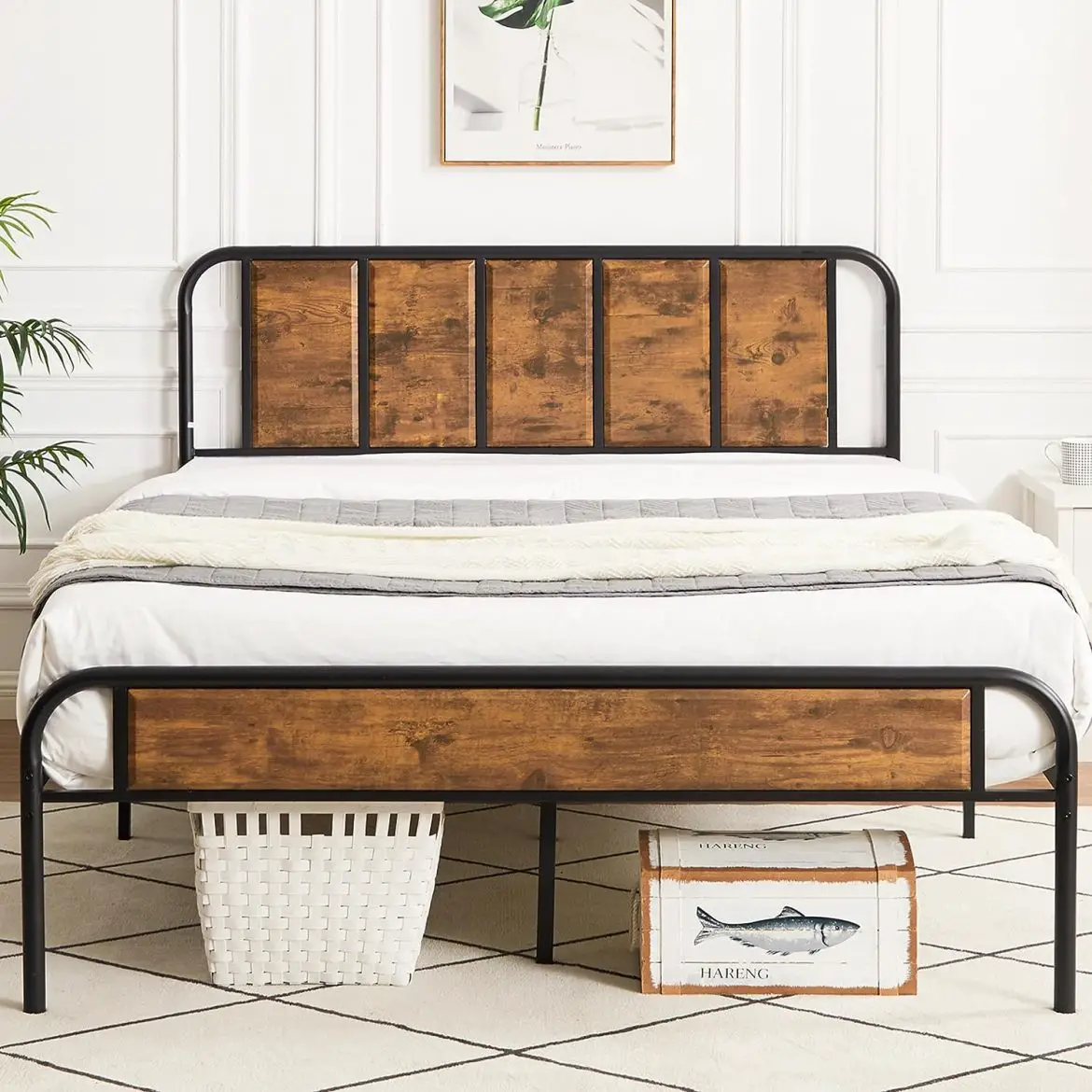 14 Amazon Bed Frames with Headboards for Industrial Chic – SOAPLAKE'S