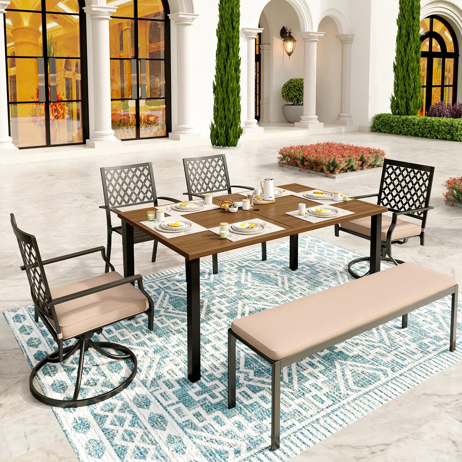 Amazon’s Top 10 Patio Dining Sets with Benches for Ultimate Outdoor