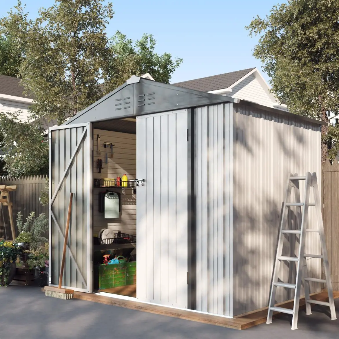 Outdoor Storage Simplified: Amazon’s Top 10 White Metal Sheds