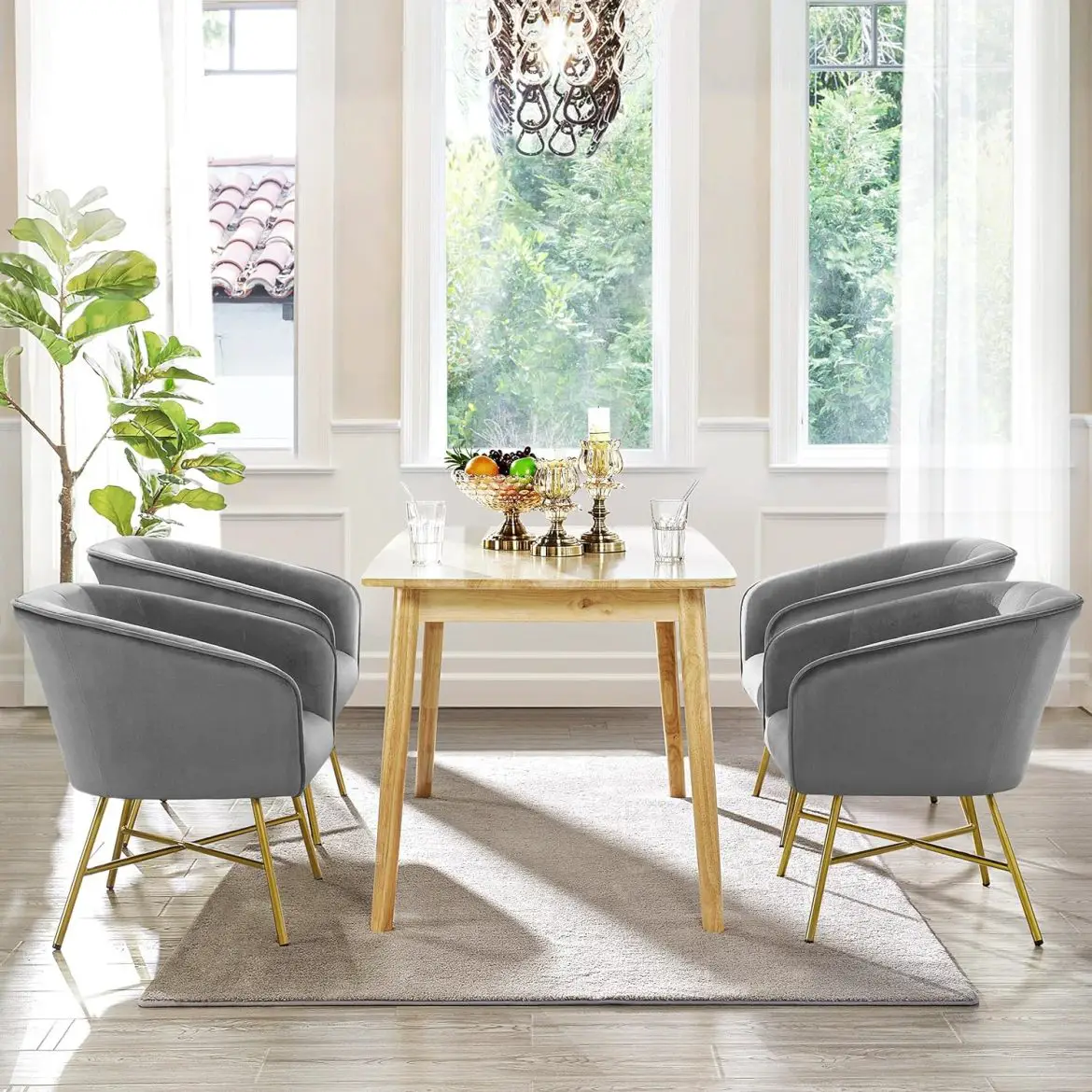Plush and Practical: Top 10 Velvet Dining Chairs with Arms on Amazon